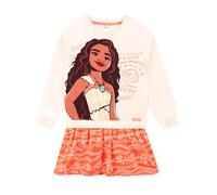 Disney Robe Moana 2 | Robe de Fille Princesse | Vêtements pour Filles | Pull Fille | Robe en Coton | Orange 7-8 Ans