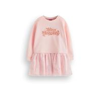Disney Robe Pull Filles Princesse | Sweat-Shirt pour Enfants avec Jupe en Tulle Scintillant en Rose | Pull Graphique pailleté Or Rose Tout en Une Tenue complète | Film Marchandise Vêtements Enfants