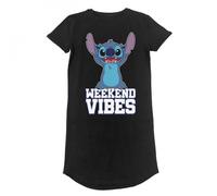 Disney - Robe T-Shirt Noire Lilo And Stitch Vibes Du Week-End - Xl