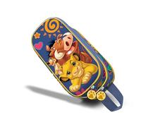 Disney Roi Lion Friends-Trousse 3D Double, Bleu, 22 x 10 cm