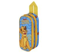 Disney Roi Lion Hakuna-Trousse 3D Double, Bleu, 22 x 9,5 cm