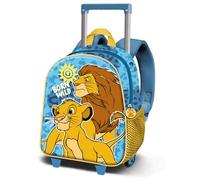 Disney Roi Lion Wild-Sac à dos 3D à Roulettes Petit, Bleu, 26 x 34 cm, Capacité 7 L
