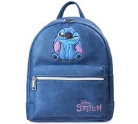 Disney Stitch Sac à Dos Femme Ado et Fille Petit Sac de Voyage Journée Shopping Mode en Similicuir Eeyore Cadeau pour Elle (Bleu Stitch)