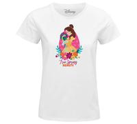 Disney « Rue Spring Beauty » WODPRINTS015 T-Shirt Femme, Blanc, Taille M