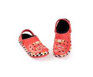 Disney Sabots fourrés Cars Flash McQueen Rouges pour garçon | Tenue décontractée avec numéro de Course 95 | Chaussures Classiques pour Jeunes Fans | Chaussures d'extérieur pour Enfants