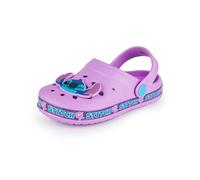 Disney Sabots Lilo & Stitch pour Filles | Chaussures Enfant à Enfiler avec Breloques Stitch Roses | Sandales/Mules d'intérieur et d'extérieur à l'effigie du Personnage, avec Bride Ajustable