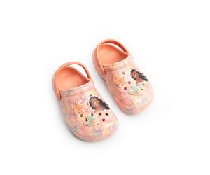 Disney Sabots Moana Rose Corail pour Filles | Sandales à Motif Floral avec Breloques en Forme de Fleur | Semelle intérieure moulée et aérée et Bride au Talon | Chaussures d'école pour Tous Les Jours