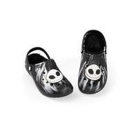 Disney Sabots Noirs et Blancs Jack Skellington de L'Étrange Noël de Monsieur Jack | Chaussures doublées de Fourrure pour Halloween | Vêtements décontractés Unisexes pour Adultes