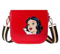 Difuzed Sac à bandoulière Disney Blanche-Neige – Petit rabat, imprimé portrait, synthétique – Blanc