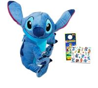 Disney Sac à bandoulière Stitch pour filles - Ensemble avec sac à bandoulière Stitch pour enfants, plus de tatouages, plus | Sac à main en peluche Disney pour enfants