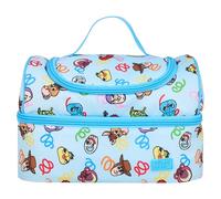 Disney Sac à déjeuner Toy Story avec 2 compartiments, bleu, motif personnages Toy Story, polyester 600D, isolé, idéal pour l'école et le travail, avec étiquette de nom et poignée de transport