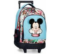 Disney Mickey Be Cool Sac à Dos Compact 2 Roues Bleu 32x43x21 cms Polyester 28,9L