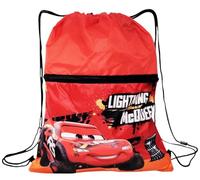 Disney Sac à dos à sac scolaire et loisirs Cars Saetta McQueen 2 compartiments avec fermeture éclair extérieure et fermeture à cordon 44 x 34 cm