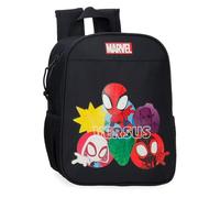 Disney Sac à dos enfant Marvel fabriqué en polyester, poches latérales, bretelles larges, poignée supérieure pour suspendre, avec étiquette d'identification pour le nom, système Magic Fix., Versus