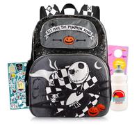 Disney L'Étrange Noël de monsieur Jack - Ensemble sac à dos Jack Skellington de 40,6 cm, bouteille d'eau, autocollants et plus encore | Ensemble sac à dos L'Étrange Noël de monsieur Jack, Cartable