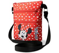 Disney Sac à Main Fille, Sac Bandoulière Fille, Accessoire Minnie Mouse Officiel, Cadeau Enfant Fille, Sac Multipoches