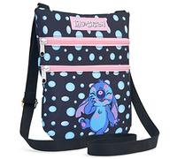 Disney Sac Main Stitch - Sacs Bandoulire Fille(Noir)