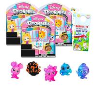 Disney Sacs aveugles Doorables - Ensemble avec 3 mini figurines Disney Technicolor pour enfants, adultes et autocollants | Figurines Disney Doorables Mini Peek Series 11
