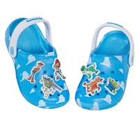 Disney Sandales Clogs Toy Story pour filles et garçons avec breloques, Buzz, Woody, chaussures d’intérieur et d’extérieur avec sangle à la cheville, Nuage - Bleu, 11 UK Child