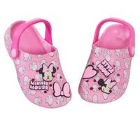 Disney Sandales Minnie Mouse avec Breloques et Badges, Chaussures d'intérieur et d'extérieur pour Enfants, avec Bride à la Cheville