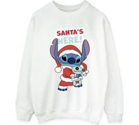 Disney - "Santa's Here" Sweat-shirt pour femme BI23058 (XL) (Blanc)