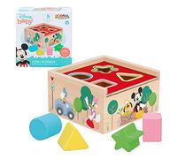 Disney - Seau à Enfiler pour bébé - 5 pièces - Formes et Couleurs - Jouets à empiler et à Attacher - Jouets pour bébés 1 an - Jeu éducatif Enfant 1 2 Ans - Bloques Enfants