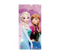 Disney Serviette de plage La Reine des Neiges Anna Elsa ultra douce 100 % coton - Grande taille 70 x 140 cm pour filles, natation, douche et piscine