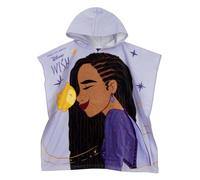 Disney Serviette Poncho Wish | Serviette De Plage Coton | Wish Serviette à Capuche | Taille Unique Violet