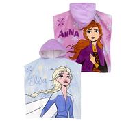 Disney Serviette Reine des Neiges | Serviette Natation Anna Et Elsa | Poncho De Bain | Taille Unique Bleu