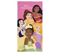 Disney Serviette sous Licence Officielle Princess, Ultra-Douce, 100% Coton | Motif Flower Power | Idéale pour la Maison, la Salle de Bain, la Plage et la Piscine | Taille Unique : 70 cm x 140 cm