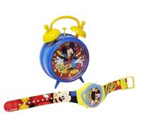 Disney Set de réveil de table de chevet Mickey Mouse et montre-bracelet numérique avec sangle réglable
