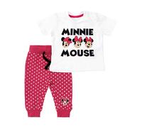 DISNEY Set 'Minnie Mouse' rose / noir / blanc, Taille 80