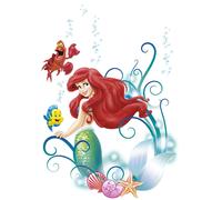 Disney Sirène Mural Ensemble Autocollants Décalques Ariel Chambre Filles Décor