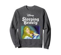 Disney Sleeping Beauty Aurora Sweatshirt, Unisexe pour adultes, Chiné Foncé, S