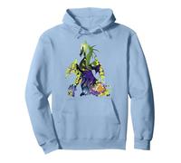 Disney Sleeping Beauty Maléfique Dragon Silhouette Fill Sweat à Capuche, Unisexe pour adultes, Bleu poudré, XXL