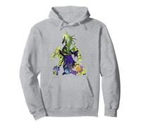 Disney Sleeping Beauty Maléfique Dragon Silhouette Fill Sweat à Capuche, Unisexe pour adultes, Gris Chiné, XXL