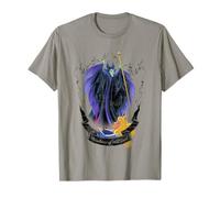 Disney Sleeping Beauty Maléfique et Aurora Flame Portrait T-Shirt