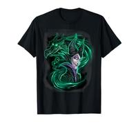 Disney Sleeping Beauty Maléfique et Dragon Dark Portrait T-Shirt