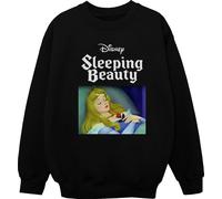 Disney - "Sleeping Beauty" Sweat-shirt pour filles BI13294 (128) (Noir)