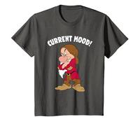 Disney Snow White And The Seven Dwarfs, Current Mood, Grumpy T-Shirt, Enfant, Asphalte, 3 ans