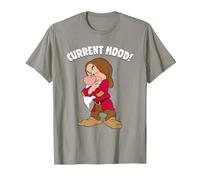 Disney Snow White And The Seven Dwarfs, Current Mood, Grumpy T-Shirt, Homme, Ardoise, M