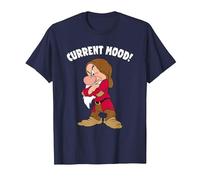 Disney Snow White And The Seven Dwarfs, Current Mood, Grumpy T-Shirt, Homme, Bleu Marine, L