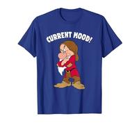 Disney Snow White And The Seven Dwarfs, Current Mood, Grumpy T-Shirt, Homme, Bleu Royal, S