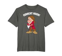 Disney Snow White And The Seven Dwarfs, Current Mood, Grumpy T-Shirt, Homme Grandes tailles, Asphalte, 3X Tall