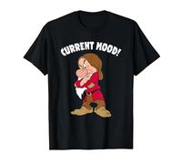 Disney Snow White And The Seven Dwarfs, Current Mood, Grumpy T-Shirt, Homme, Noir, 3XL