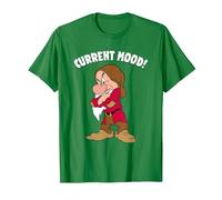 Disney Snow White And The Seven Dwarfs, Current Mood, Grumpy T-Shirt, Homme, Vert Kelly, XXL