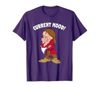 Disney Snow White And The Seven Dwarfs, Current Mood, Grumpy T-Shirt, Homme, Violet, S