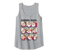 Disney Snow White Current Mood Always Grumpy Débardeur, Femme, Gris Chiné, S