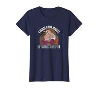 Disney Snow White Grumpy I Had Fun Once It Was Awful T-Shirt, Femme, Bleu Marine, L