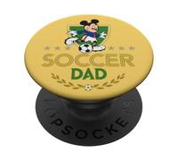 Disney Soccer Dad Sports Mickey Mouse Father's Day Tee PopSockets PopGrip Adhésif
